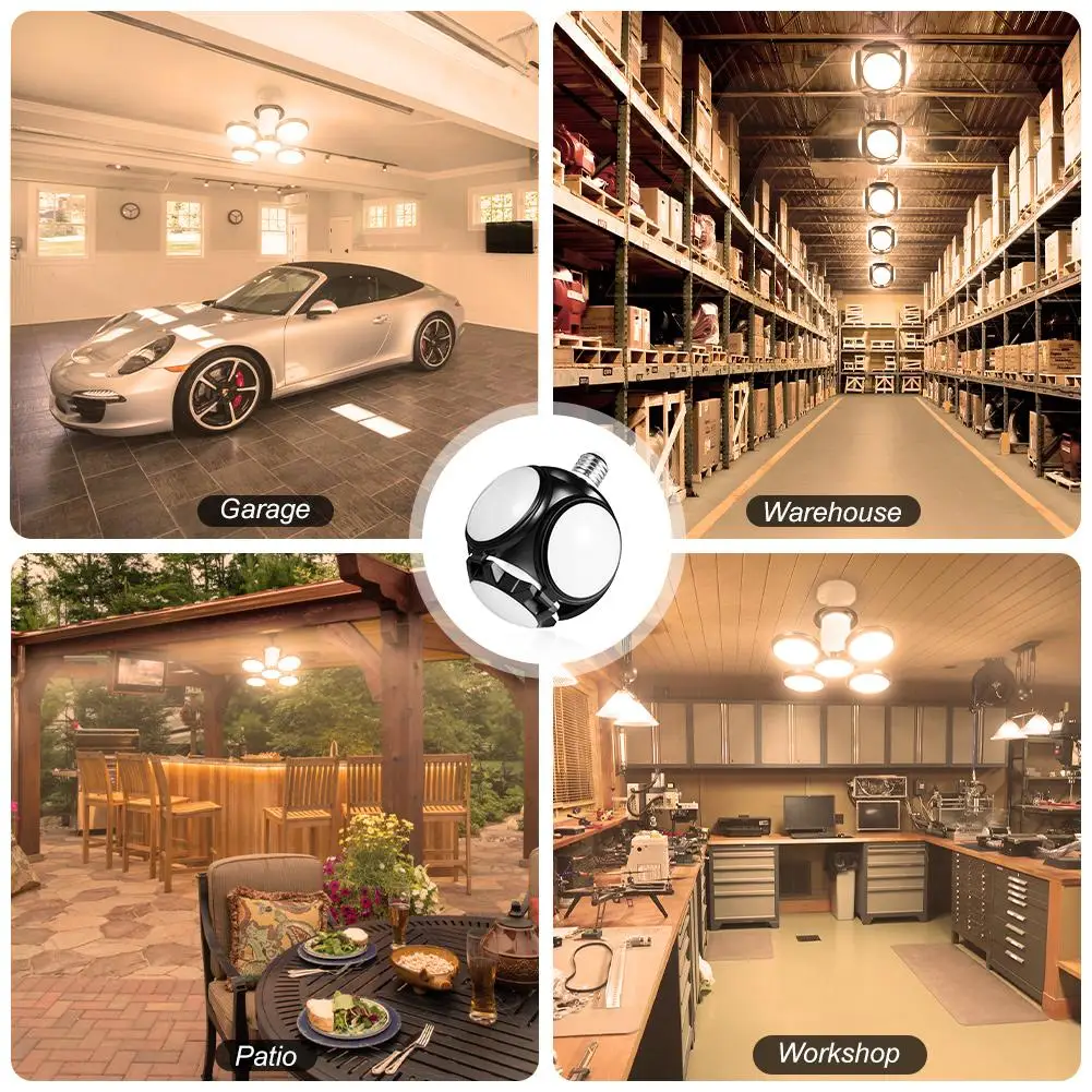 Светодиодный светильник для гаража s деформируемый 60 Вт светодиодный подвальный