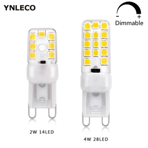 G9 светодиодный светильник с регулируемой яркостью 220 В 110 В 2 Вт 4 Вт, светодиодный светильник, 14, светодиодный, 28 дюймов, 2835SMD, сменная галогенная лампа 20 Вт 35 Вт