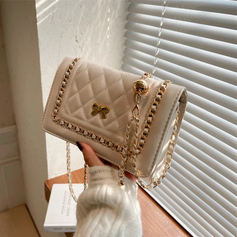 

Новинка 2021, Модная элегантная женская сумка-мессенджер из полиуретана на одно плечо, маленькая квадратная сумка, роскошная брендовая сумка ...