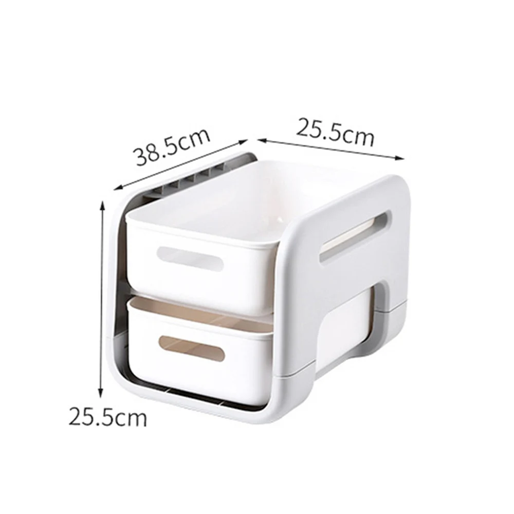 2 яруса макияж специй стеллаж для выставки товаров Кухня хранения шкаф с полками