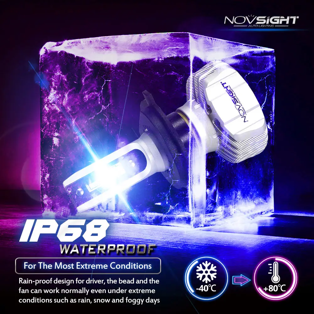 NOVSIGHT H4 H7 H11 H1 CSP светодиодный 9005/HB3 9006/HB4 H13 9007 H3 H8 10000Lm Автомобильные фары