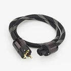 Hi-End Hifi аудиокабель питания, кабель питания со стандартной вилкой Стандарта ЕС, кабель переменного тока, кабель Hi-Fi аудиоусилителя