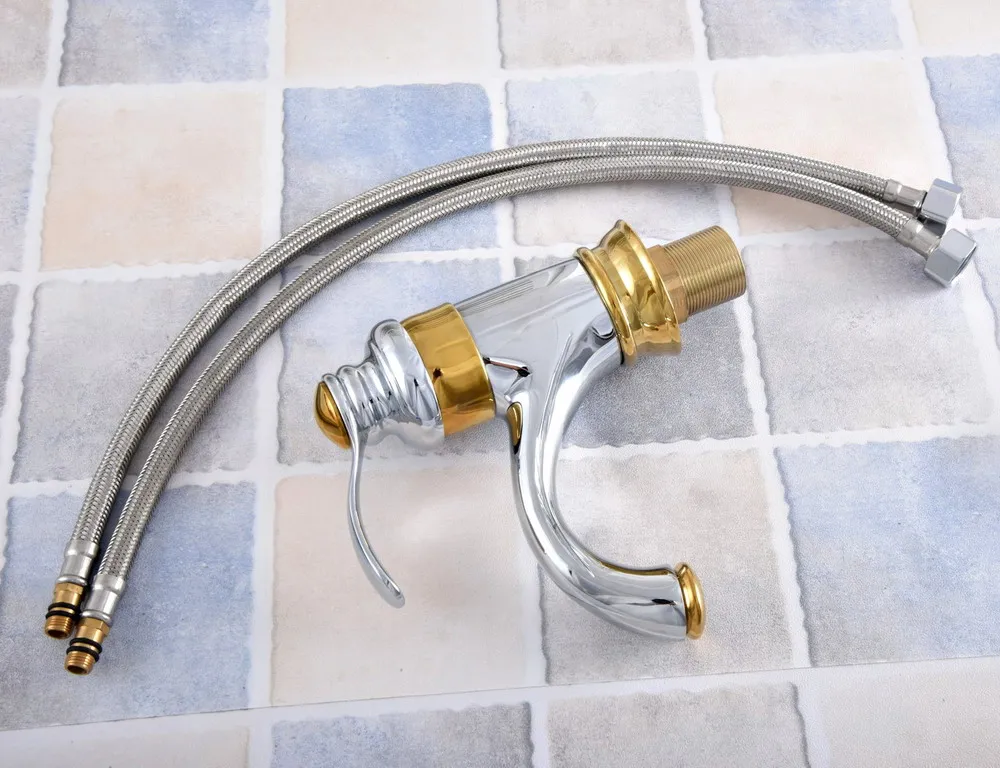 Полированный хромированный Латунный однорычажный смеситель для ванной комнаты