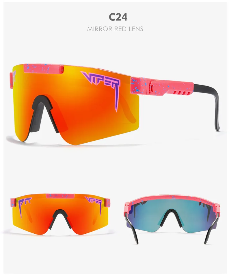 

Mirrored Green lens Pit Viper Men Sunglasses2021 New Fashion Classic Gunglasses Polarized TR90 Frame UV400 Protection