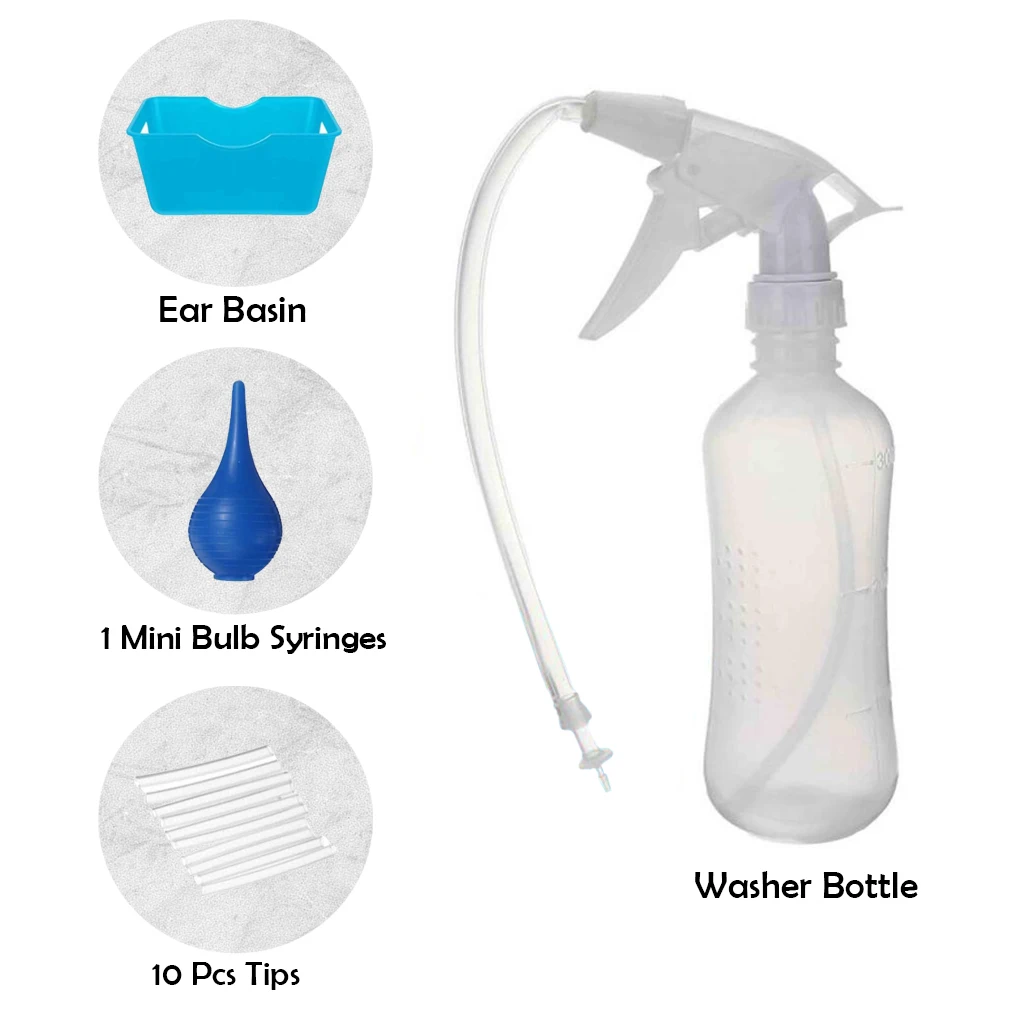 Ear Wax Remover Kit Irrigation System Cleaner Earwax Washer Bottle Sets | Красота и здоровье