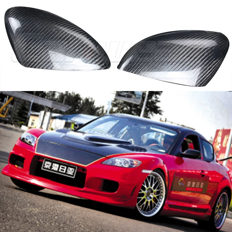 Накладка на автомобильное зеркало из углеродного волокна RX8 для Mazda RX 8 2008 2012|car mirror
