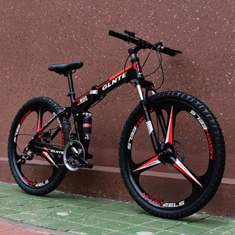Online Mountainbike Klapp Fahrrad Drei Rad Sowohl Männer Und Frauen Erwachsene 26-zoll 21 Geschwindigkeit 24 Geschwindigkeit 27 Geschwindigkeit