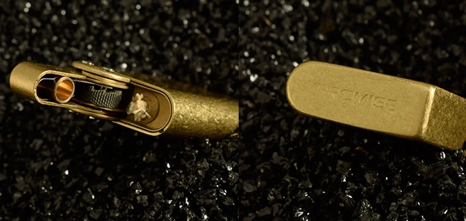 XGQ C009 62gbrass винтажная керосиновая труба пружинная зажигалка с оригинальной деревянной коробкой