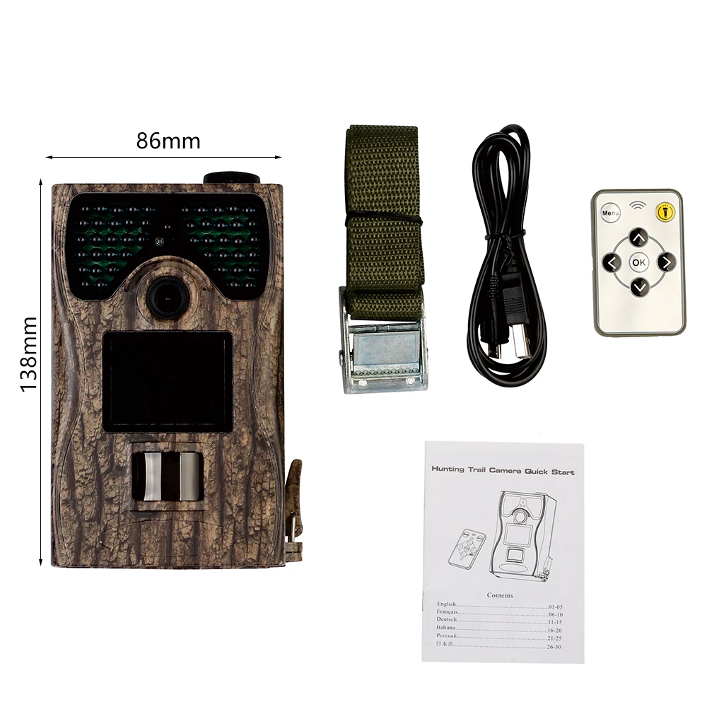 

Hunting Camera 1080P HD Infrared Photo Traps Waterproof Camera for Outdoor Sport Wildlife Hunting and Security
