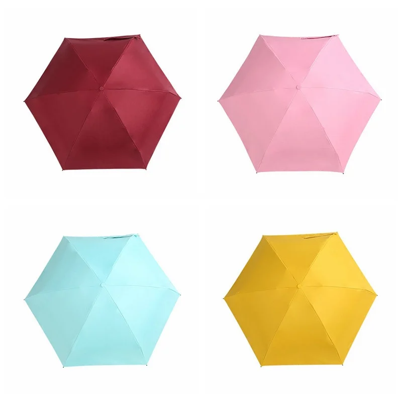 Открытый Карманный Компактный Анти-УФ зонтик Ветрозащитный складной