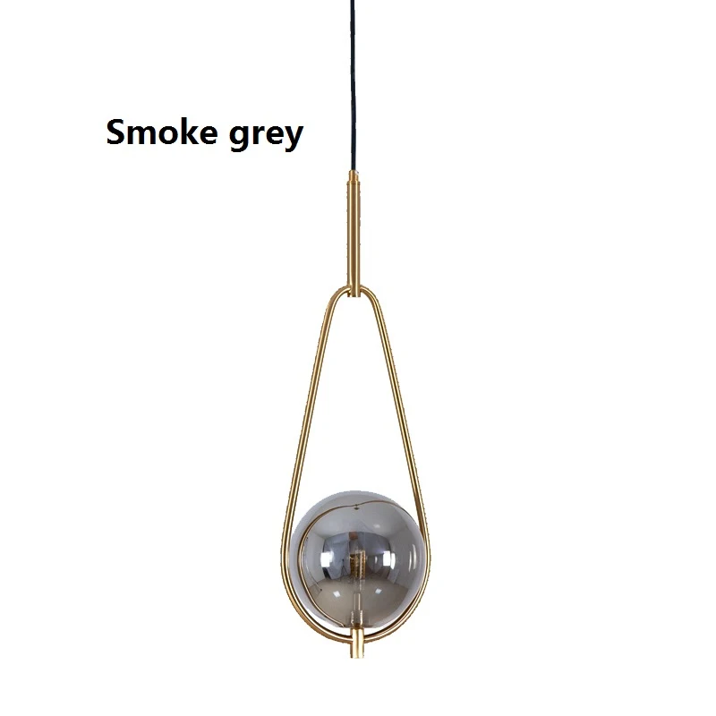 Скандинавские стеклянные подвесные светильники Украшение бар столовая Dropshopping
