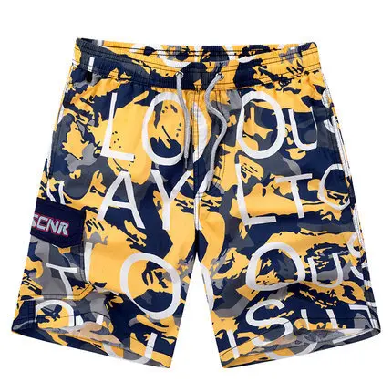 

2021 Summer New Men's Beach Pants Fashion Loose Comfortable Sunshine Cotton Loose Five-point Pants