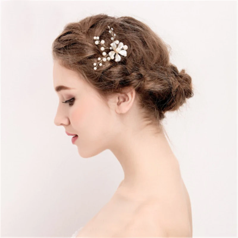 Круглая жемчужная Свадебная заколка женские свадебные украшения аксессуары
