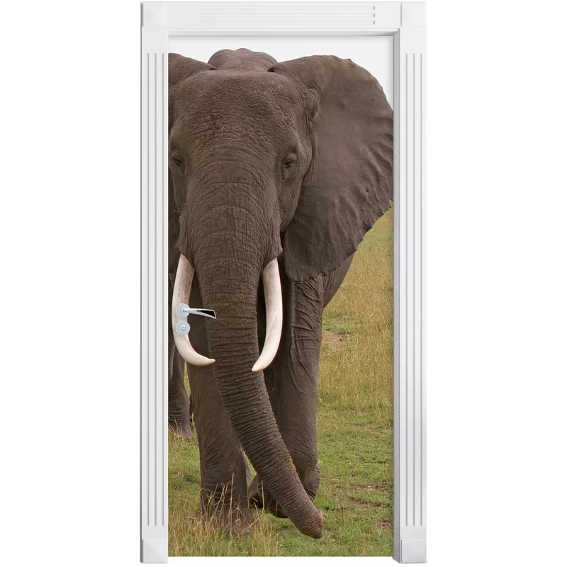 

3D Самостоятельная художественная наклейка, милый стикер, клейкий слон, украшение для дома, двери, ремонт, ПВХ обои, принт, картинка для гости...