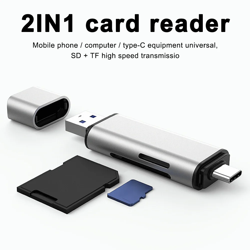 Кардридер Mini Type C Прочный USB 3 0 кардридер ноутбук телефон для SD TF высокоскоростной
