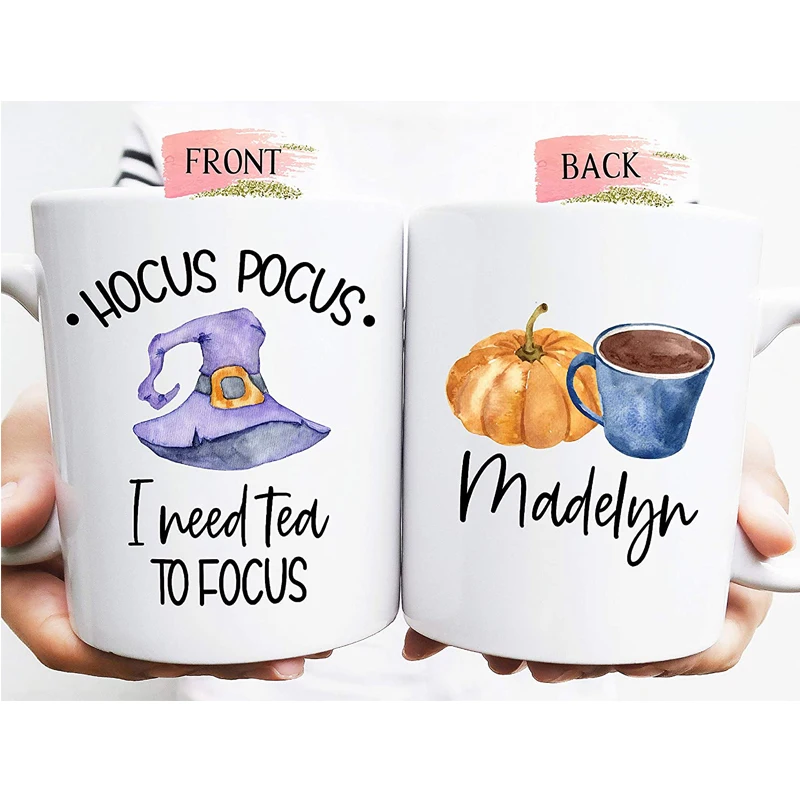 Персонализированные кружка хэллоуин мне нужно Чай ориентироваться тыква