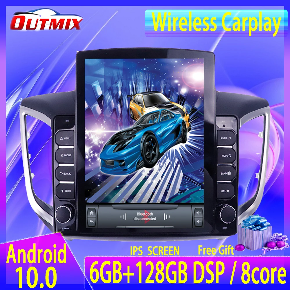 

Автомагнитола 6 + 128G для Hyundai IX25 2014-2018 Android GPS IPS автомобильный мультимедийный плеер головное устройство аудио Радио Навигация магнитофон