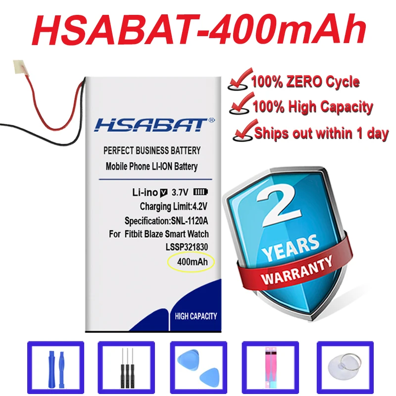 Топ бренд 100% Новый 400mAh LSSP321830 Аккумулятор для умных часов Fitbit Blaze новый литий