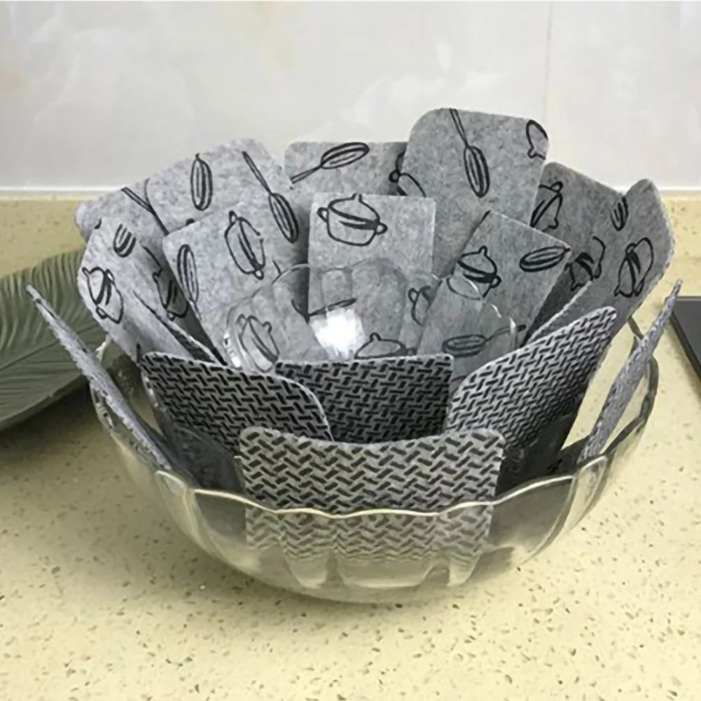 

12Pcs Pot & Pan Protectors Cookware Protector Set Divider Pads To Prevent Scratching, Separate And Marring