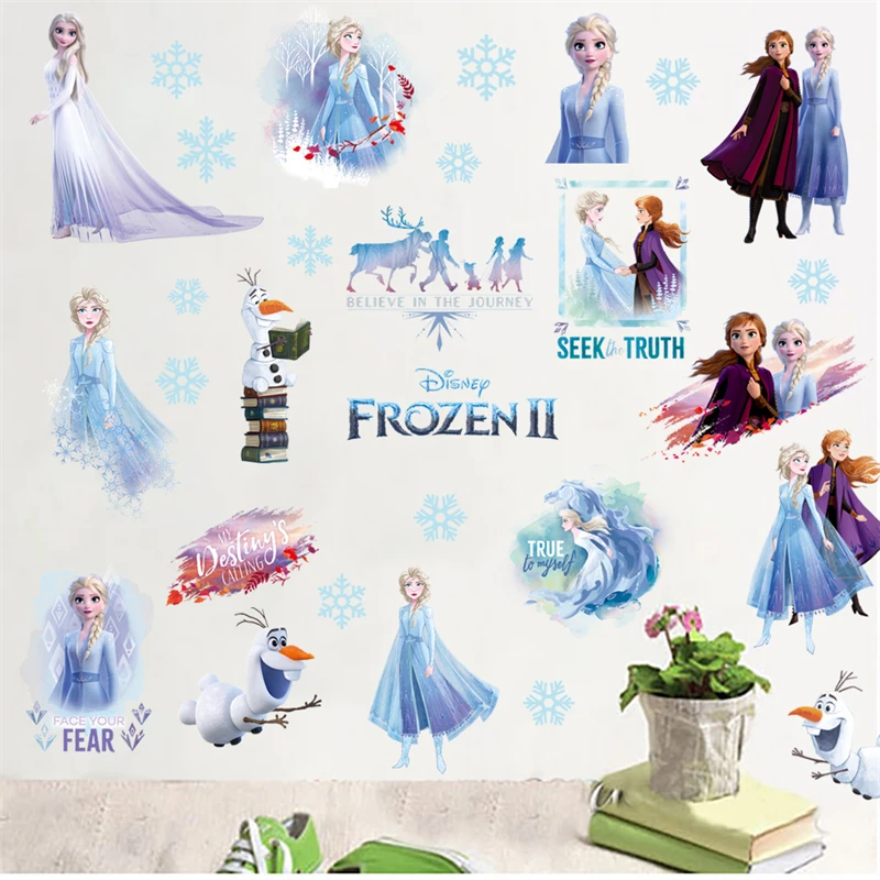 20*30cm Disney Frozen Princess Wall Stickers For Kids Rooms 