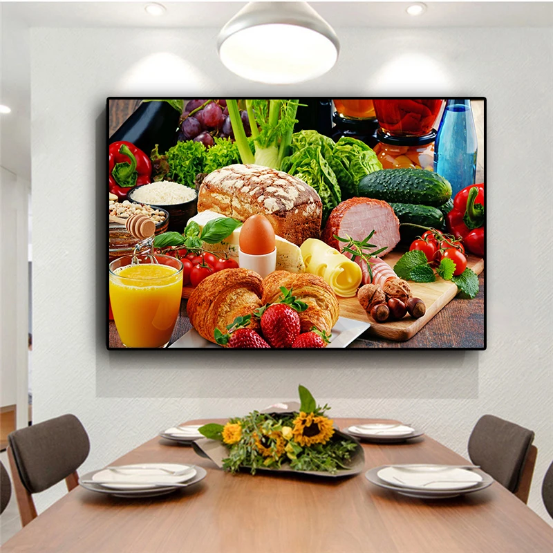 

diamond embroidery fresh fruit Food diamond painting full square round drill cross stitch still life restaurant decor mosaic art