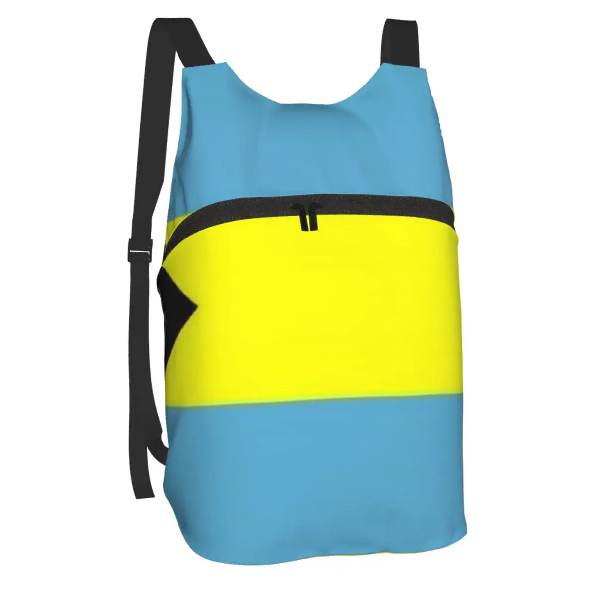 

Bahamas flag foldable portable backpack travel mountaineering lightweight backpack men and women boarding backpack