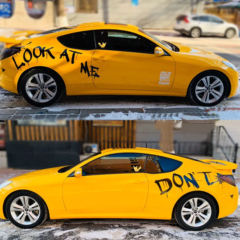 Креативная надпись Don't Look At Me наклейка на корпус графическая для Ford Mustang 2015 2016 2017