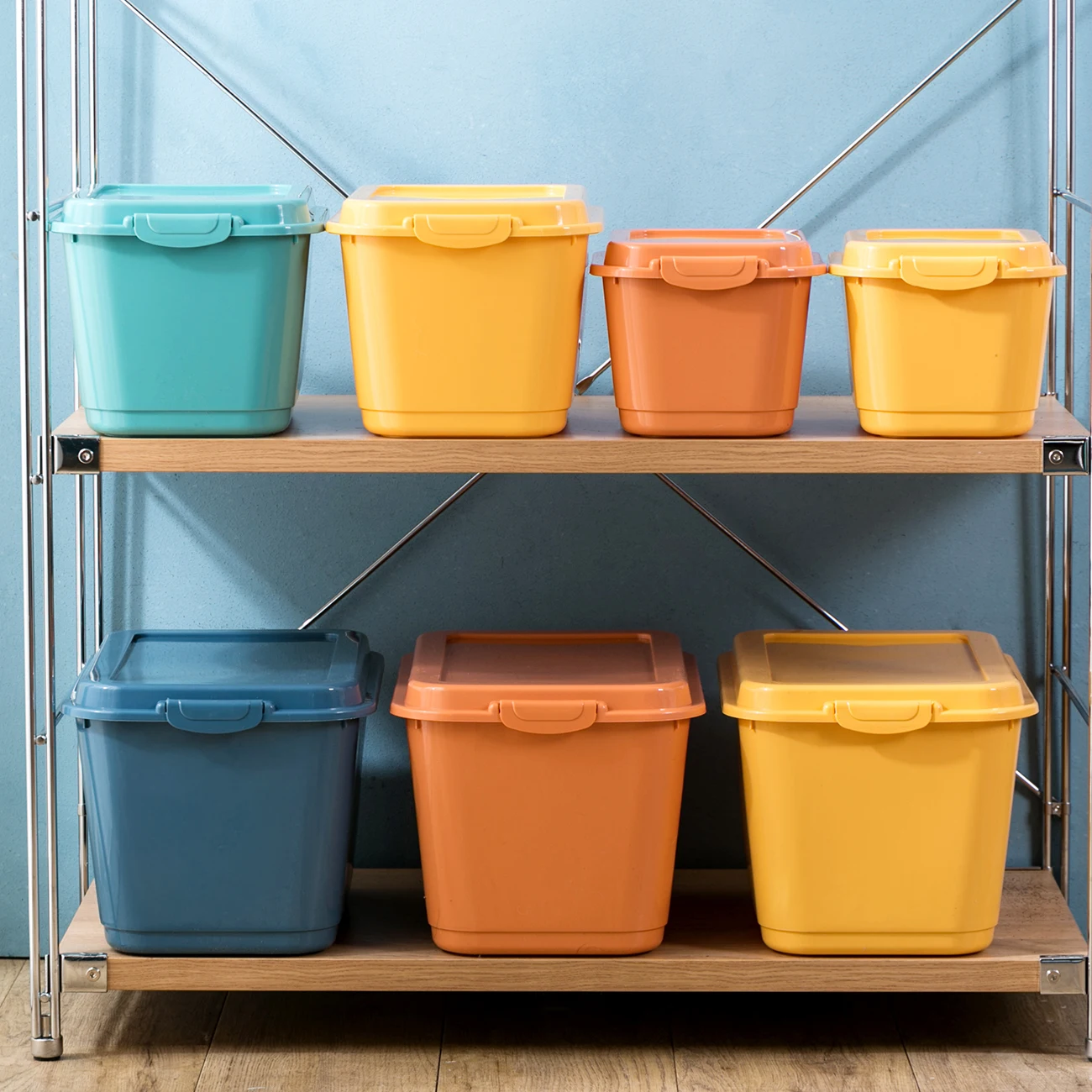 

3PCS Household Organizer Plastic Storage Box Clothes Toys Snack Storage Basket Underwear Socks Holder Desktop Sundries Container