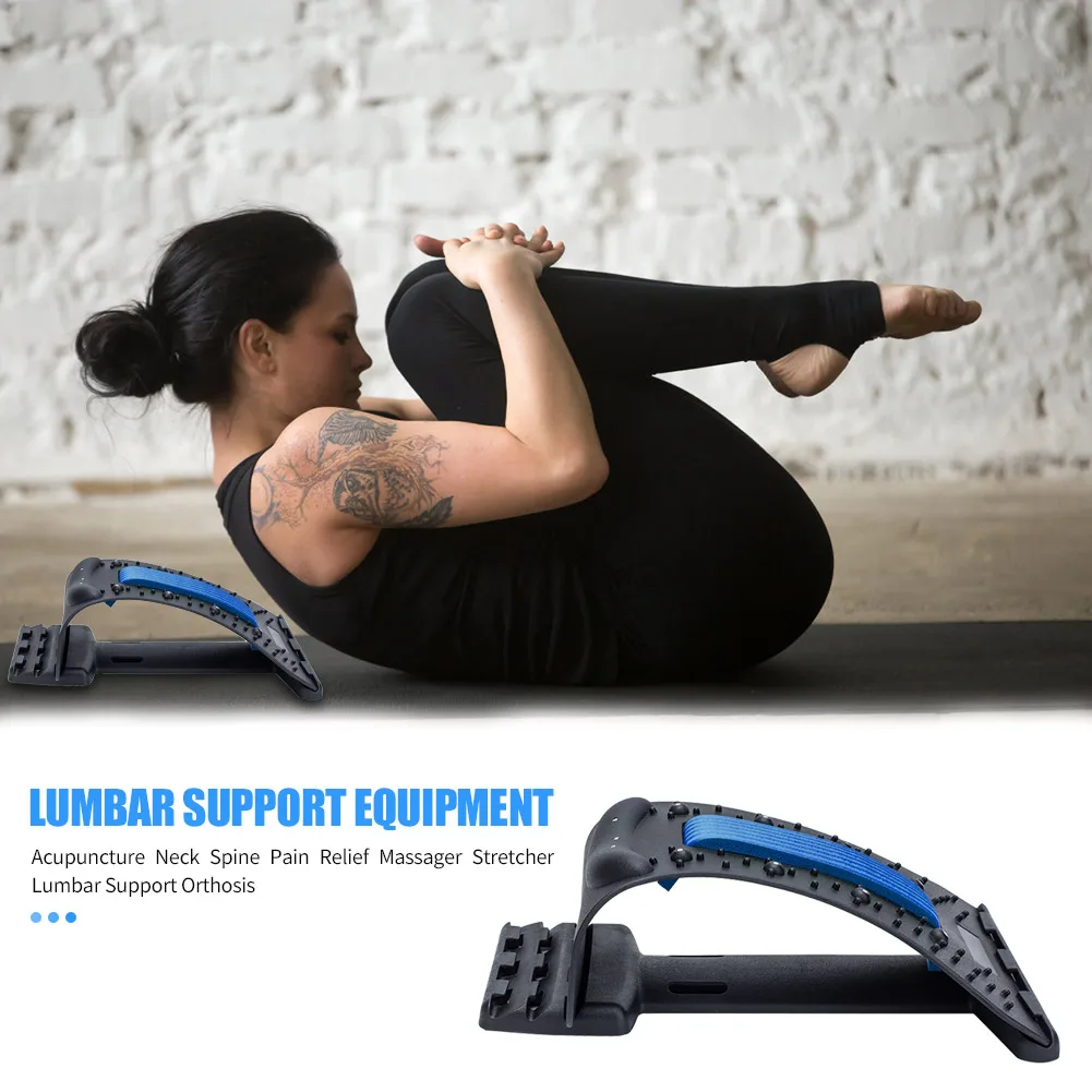 

Acupuncture Back Massager Stretcher Spine Pain Relief Chiropractics Fitness Neck Spine Pain Relief Corrector