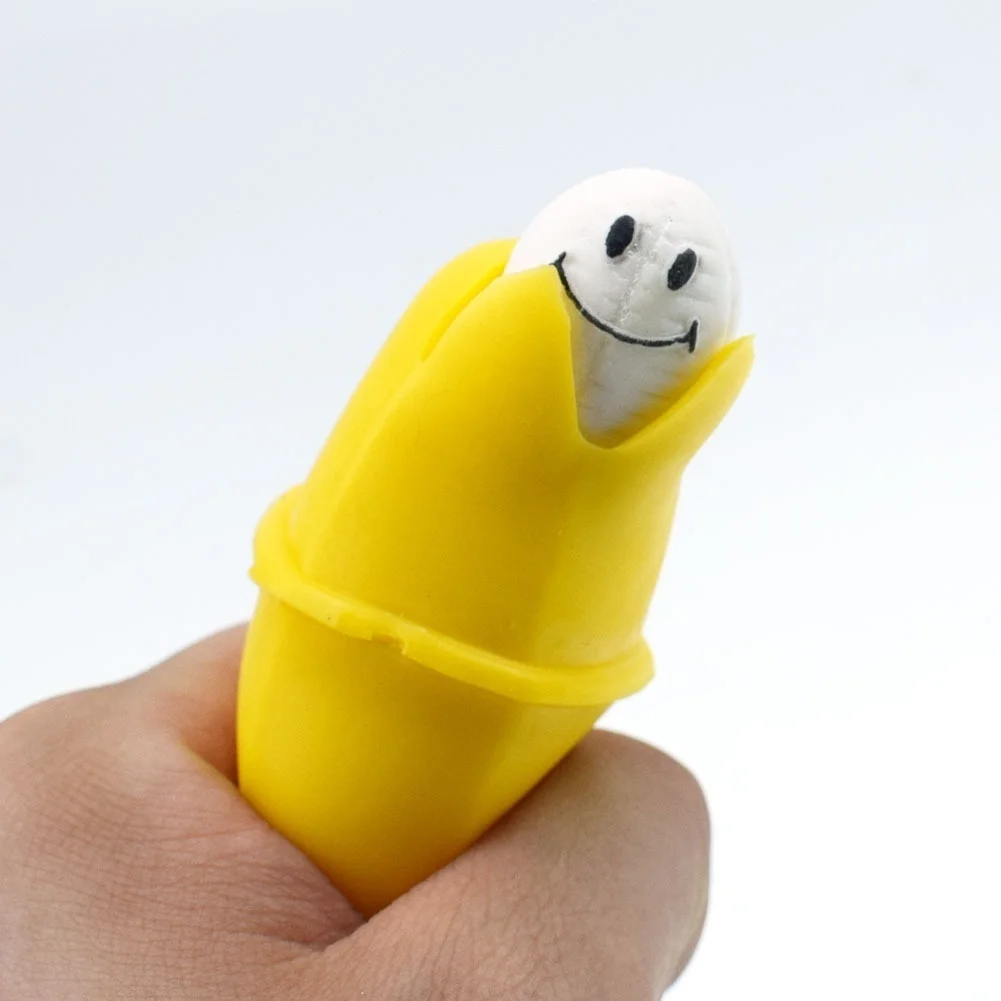 

Banana Funny Prank Squeeze Toy Slow Rising Bananas With Happy Face Kids Stress Reliever Decompression Toys Antistress Gag Gift