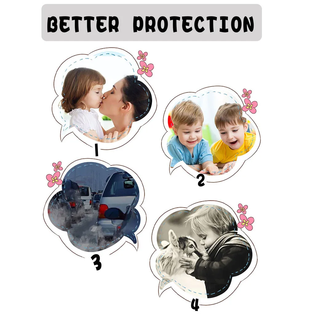 Маска на лицо для детей фильтр с активированным углем Защитная дышащая маска из