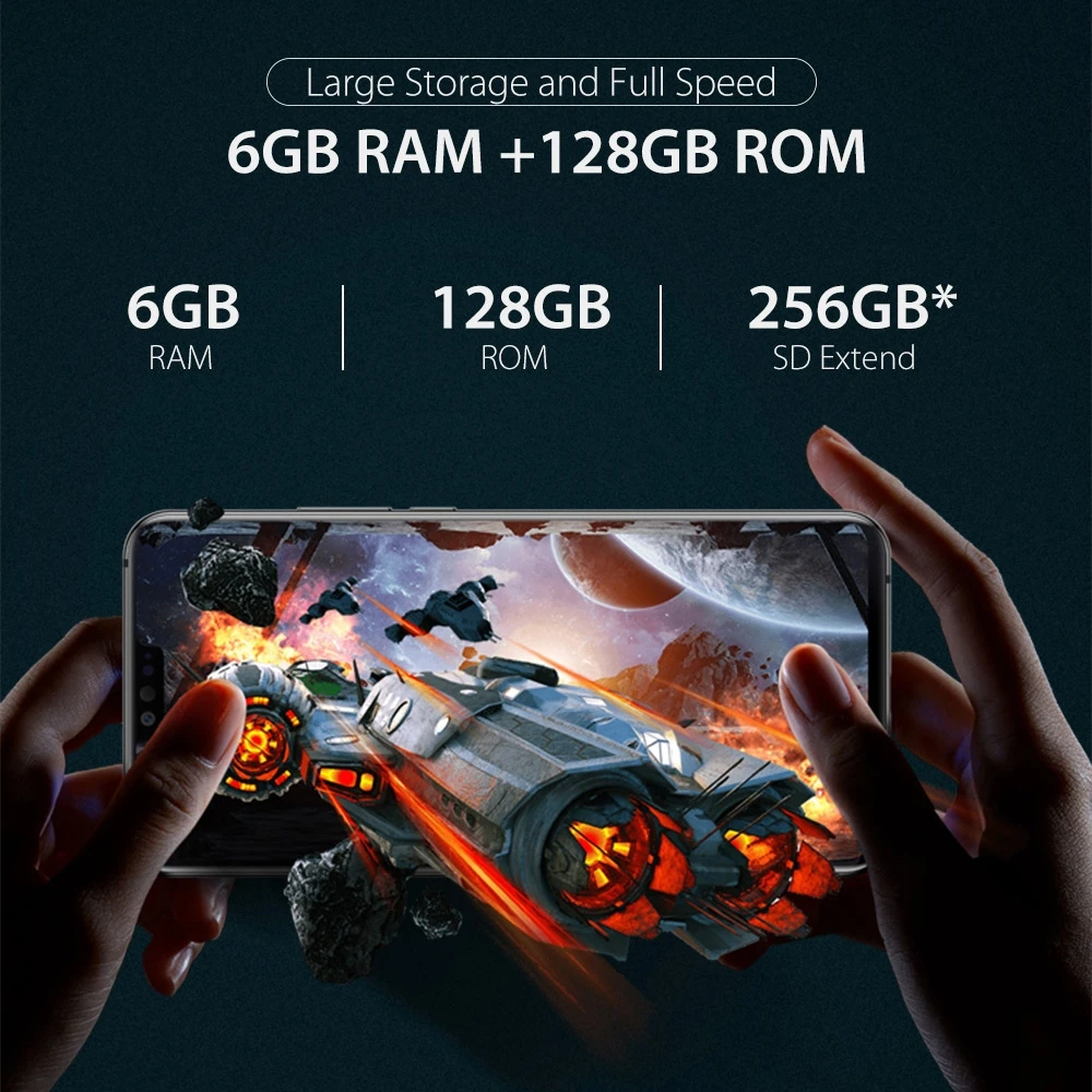 Мобильный телефон Ulefone T2 Android 9 0 FHD + экран 6 7 дюйма Восьмиядерный процессор MT6771T Helio