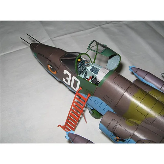 47*43 см Sukhoi Su 25 Frogfoot истребитель самолета DIY 3D бумажная карта модель строительные