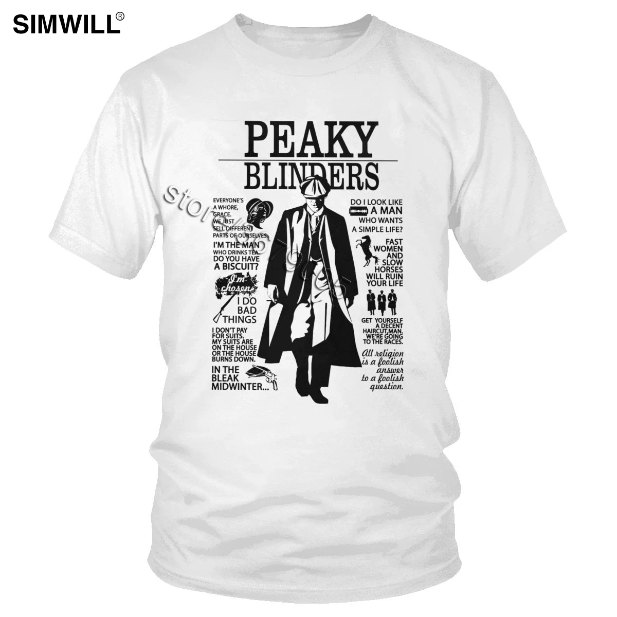 

Футболка мужская из чистого хлопка, с круглым вырезом и коротким рукавом