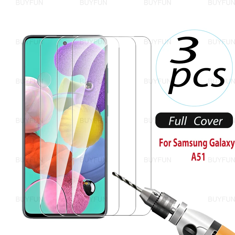 

Защитное стекло, закаленное стекло для Samsung Galaxy A51, A71, A41, A31, A21, A11, A01, M51, M31, M21, 2021, 3 шт.