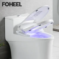 foheel intelligent toilet elongated electric bidet cover smart toilet seat smart bidet heating seat side panel control home