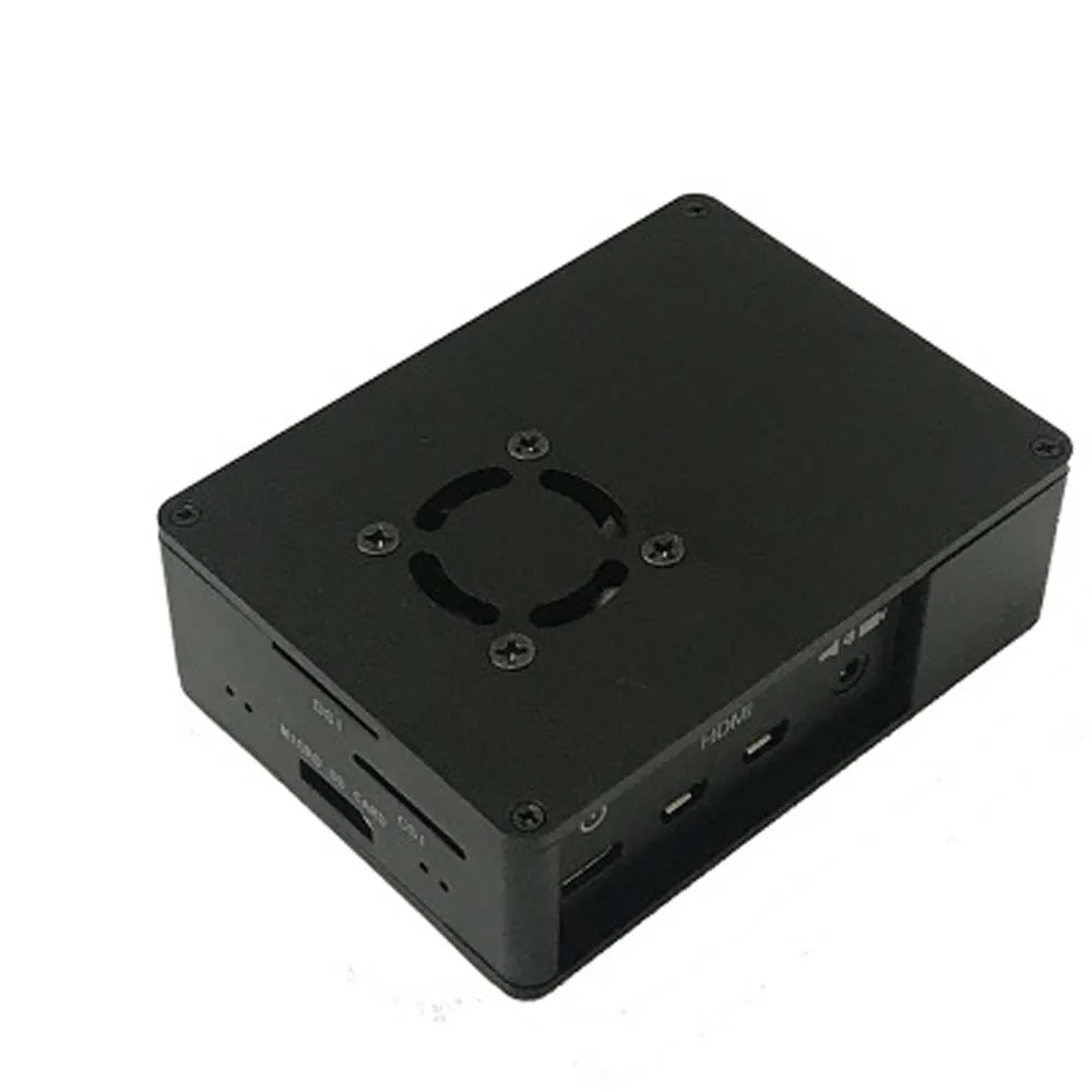 Новинка Raspberry Pi 4 Модель B чехол для вентилятора алюминиевый корпус + вентилятор