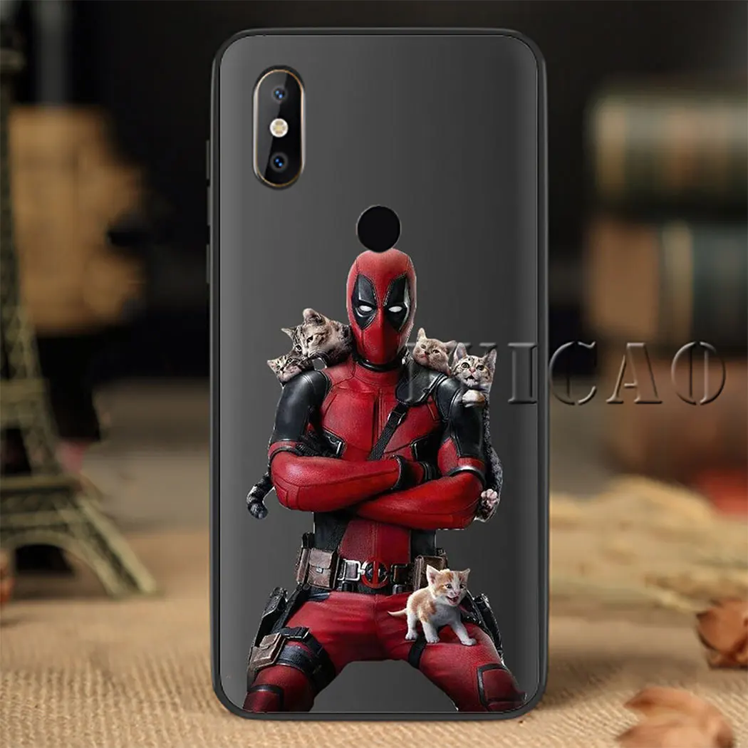 С изображением дедпула из комиксов Марвел мягкий чехол для samsung S6 S7 S8 S9 S10 край