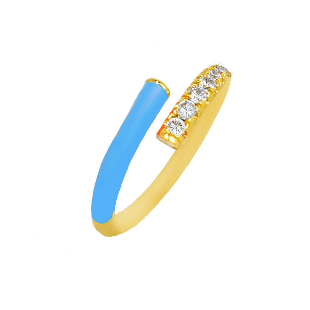 

Women Fashion Enamel Rings for Women Zircon Pave Setting Charm Jewelry 8 Colors Multiple Styles Minimalist Jewelry