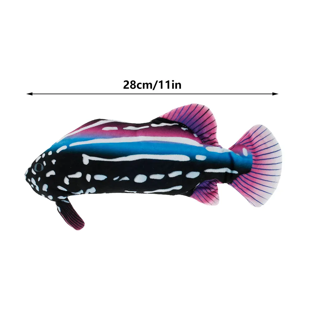 

28CM Cat Toy Fish USB Electric Charging Simulation Dancing Fish Toys Funny Cat Chewing Playing Supplies cat supplies