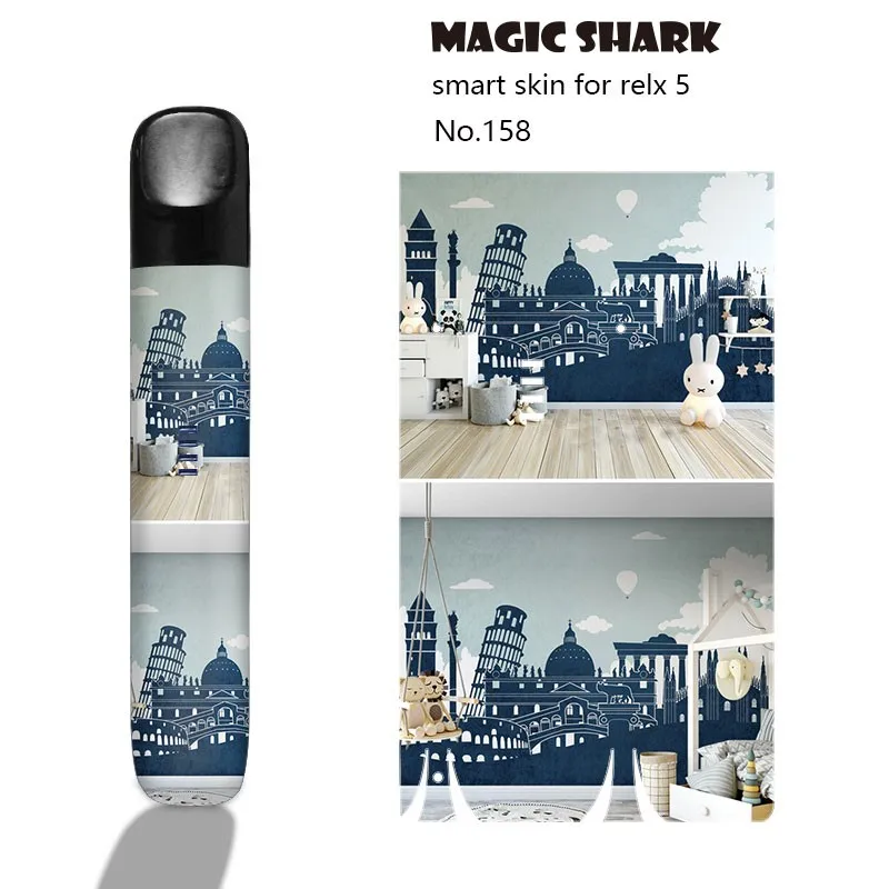 Стильный чехол наклейка 2.5D Stereo Rabbit Seiya Robbot из ПВХ для Relx Essential 5 5th не