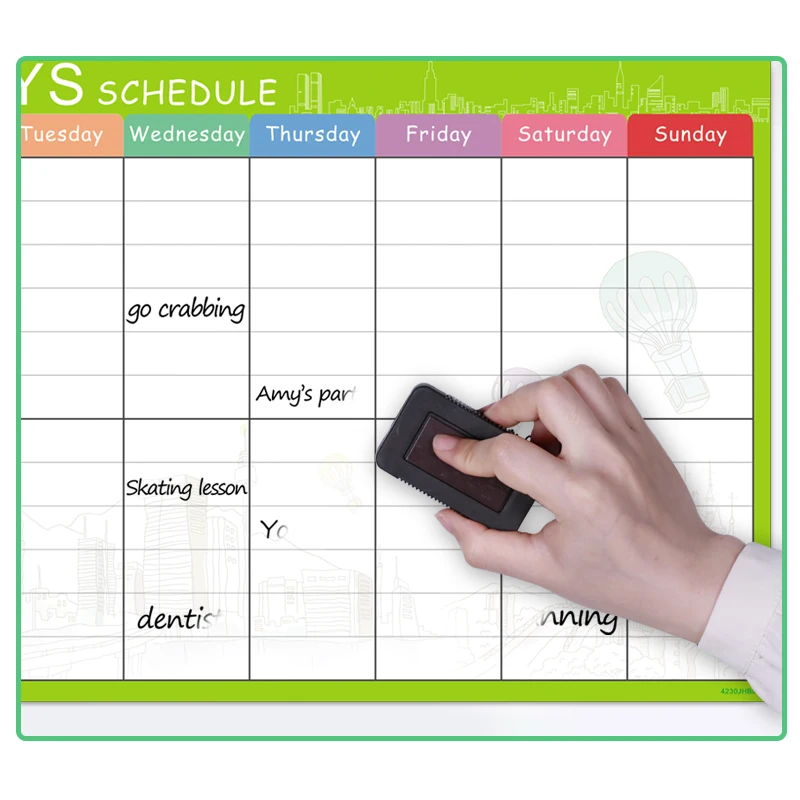 Гибкий Еженедельный ежедневник 42x30 см магнитная доска для сообщений кухонные