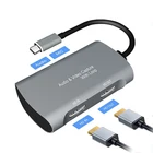 Микрофон 4K TV Loop, вход Type C, Карта видеозахвата 1080P, USB 2,0, ПК, запись игр, для PS4, XBOX, HD, пластина для потоковой трансляции