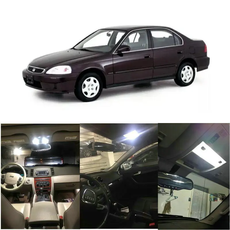 Interior Led lights For 2000 Honda Civic CR-V crv Insight S2000 Dome Light Map Light Courtesy Door Light Glove Box Light