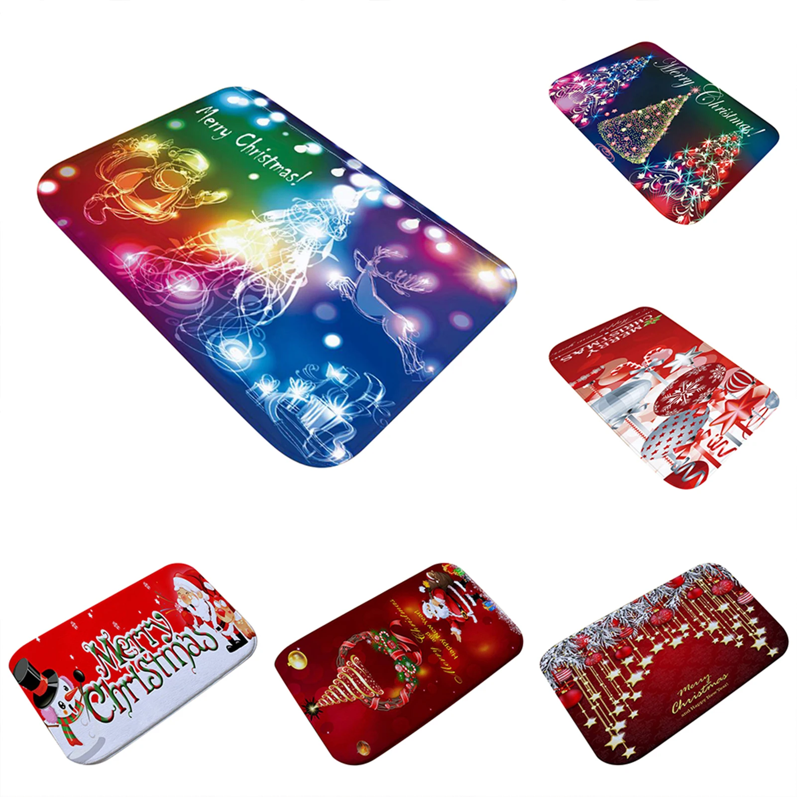 Рождественский современный ковер для гостиной кухонный коврик настенный