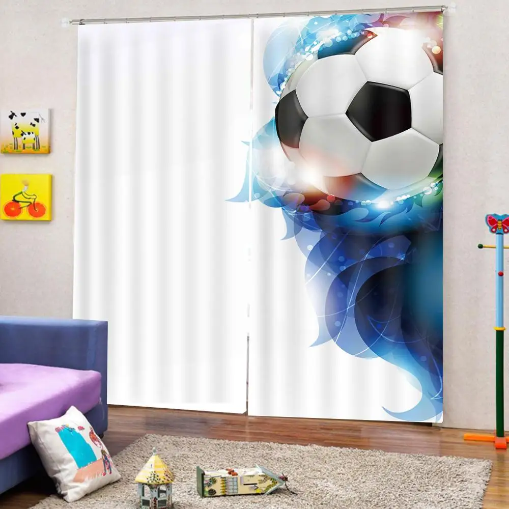 Шторы с цифровым 3D принтом для мальчиков прозрачные Занавески гостиной спальни