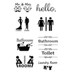 Креативная Настенная Наклейка для туалета дома украшения сменная дверь Стикеры для художественного оформления дома украшения аксессуары с возможностью креативного самостоятельного выбора между Наклейки на стены