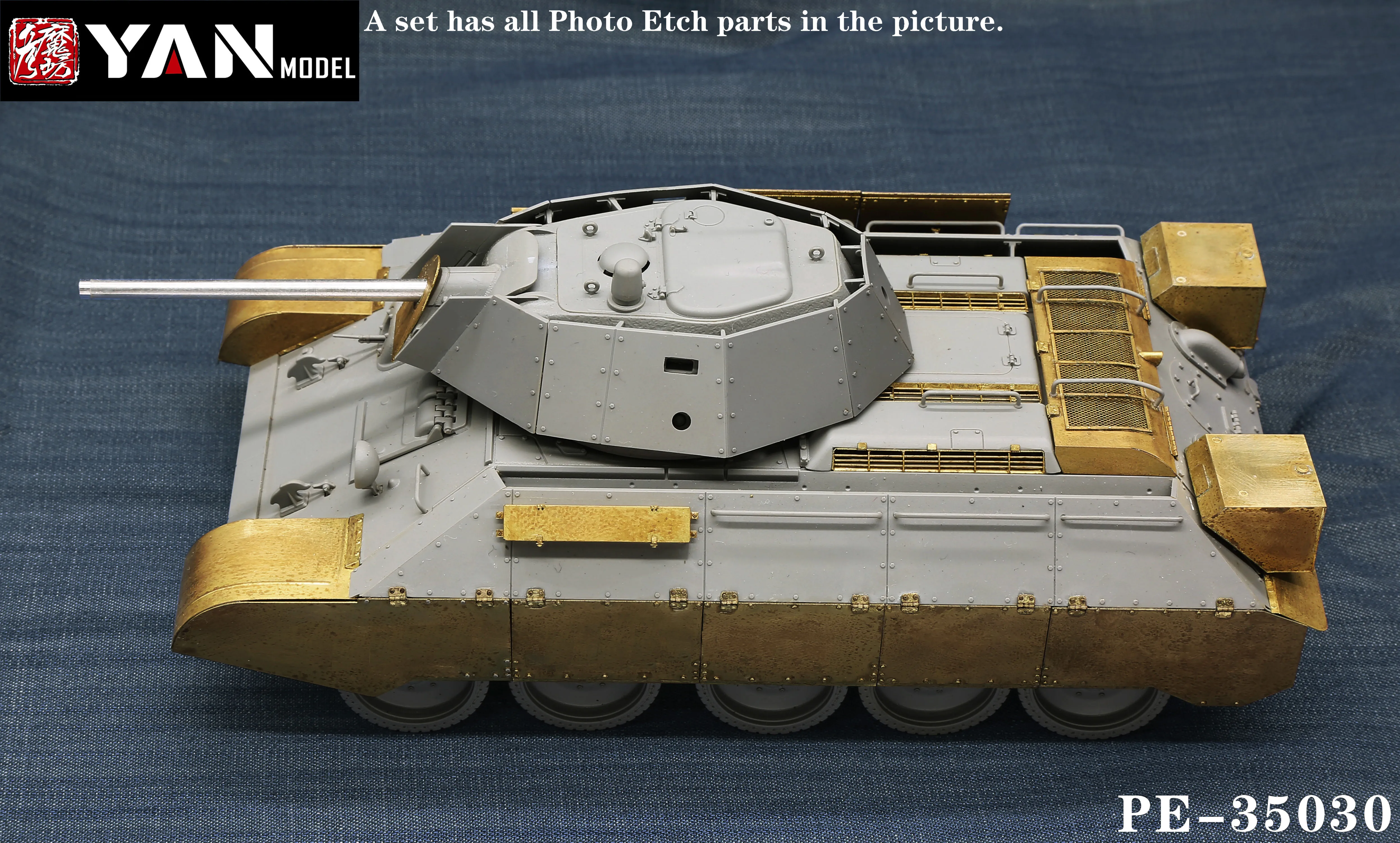 

Yan Model PE-35030 1/35 T-34/76 Detail Up Set for Border Model BT-009