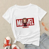marvel scarlet witch t shirt women the avengers graphic disney fashion streetware europan unisex clothes 2022 summer edgy top