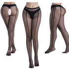 Женские сетчатые чулки размера плюс, женские прозрачные колготки, женские Чулочные изделия SW116